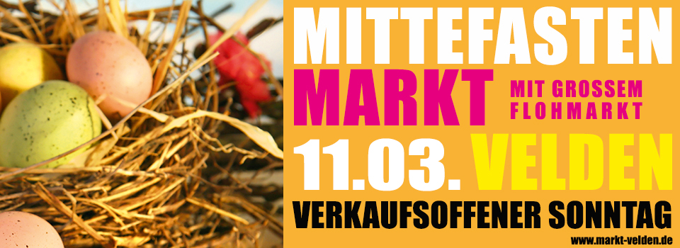 Mittefastenmarkt 2018 am 11.03. in Velden/Vils